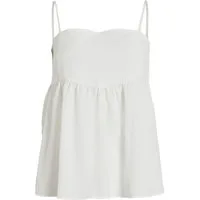 Vila Shirttop Babydoll Trägertop mit Strukturgewebe VIKADIA VIKADIA STRAP TOP