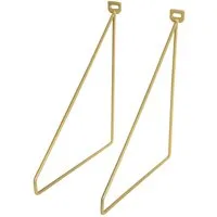 Duraline Wandregalhalter Regalwinkel 2er-Set - Slim, Regalhalter aus Metall, 15 kg Traglast