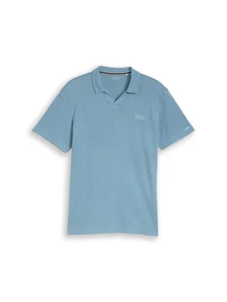 Tom Tailor - Resort Poloshirt im Used-Look mountain spring blue - Gr. - XL