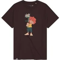 Bavarian Caps T-Shirt Bavarian Caps T-Shirt "Pumuckl Edelweiß" - dunkelrot (T-Shirt, T-Shirt)