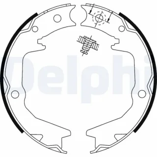 Delphi Bremsbacken hinten Chrysler Mitsubishi