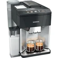 SIEMENS Kaffeevollautomat EQ500 integral TQ517D03, intuitives Farbdisplay, Doppeltassenfunktion, integrierter Milchbehälter, automatische Dampfreinigung, edelstahl