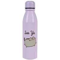 Pusheen Trinkflasche 600 ml Wasserflasche Aluminium Mehrfarbig Schule Freizeit