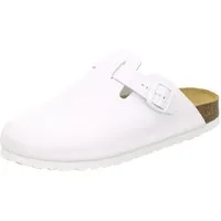 AFS-Schuhe 390010 Clogs Pantolette für Herren aus Leder mit Fußbett, Hausschuhe Made in Germany
