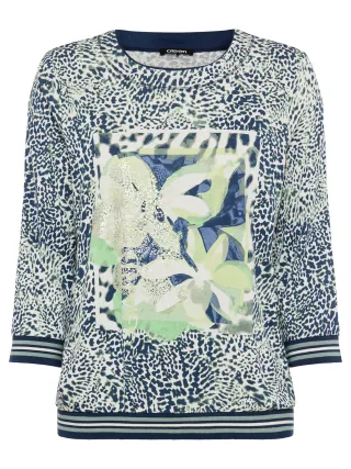 Olsen - T-Shirt Long Sleeves true navy - Gr. - 48
