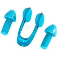 BESTWAY Schwimm-Ohrstöpsel Nasenclip Ohrenstöpsel Schwimmen Set Blau 2 Stück, Schwimmclip Nasenclip Ohrenclip Schwimmset Schwimmhilfe Schwimmzubehör