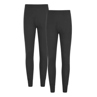 Mountain Warehouse - "Talus" Leggins mit Grundschicht 2er-Pack für Damen (Schwarz)