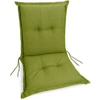 sunnypillow Stuhlkissen 1 Stück Gartenstuhlauflage Niedriglehner 100 x 50 x 9 cm, Indoor / Outdoor Stuhlauflage Stuhlkissen, Grün