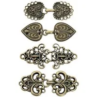 Bomiclss Anstecknadel Set Kleider-Clips, Pullover-Clips, Schal-Clips für Frauen (4-tlg), Vintage-Cardigan-Clip, Mädchen-Broschenclips für Kleidung