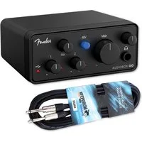 Fender Fender Audio-Interface AudioBox Go 2-Kanal mit Kabel Digitales Aufnahmegerät (Vorteils-Set mit Klinkenkabel)