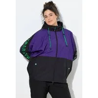 Ulla Popken Funktionsjacke Funktionsjacke Kapuze oversized Fledermaus-Ärmel