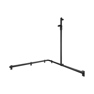 KEUCO AXESS Eck-Duschhandlauf 90° mit Brausestange, Metall, B: 115 H: 130,1 T: 115 cm, 35015370401 35015370401