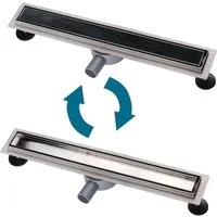 euroharry Duschrinne Duschrinne Edelstahl Bodenablauf Duschablauf 360° Befliesbar 2in1