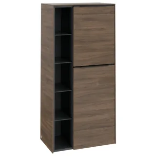 Villeroy und Boch Subway 3.0 Mittelschrank C59901VH 57,4x120x36,2cm, Schanier rechts/Griff Volcano black, arizona oak