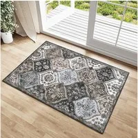 GarveeMore Teppich MosaikBlüte, rechteckig, Höhe: 5 mm, Mix aus Orient-, Boho- und modernem Wohnstil im Light-Luxury-Look