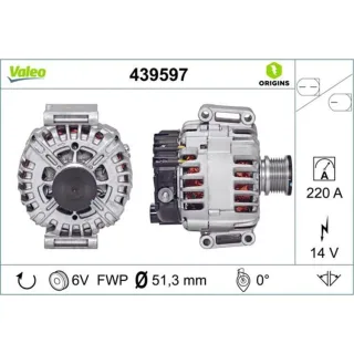 Valeo Generator  220A Mercedes Sprinter 439597