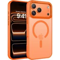 CoolGadget Handyhülle Magnet Hülle für iPhone 17 Pro Schutzhülle mit Metall Kamerarahmen 6,3 Zoll, magnetisches Schutzcase Matt Stoßfest kompatibel mit Magsafe Zubehör