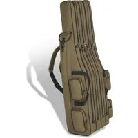 normani Angelrutentasche Rutentasche Angeltasche Quattro, Angelrutentasche mit 4 Kammern für 8 Ruten
