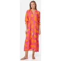 Rayshyne Maxikleid PM-32 (Sommerkleid Jersey Strandkleid mit Muster in Einheitsgröße)
