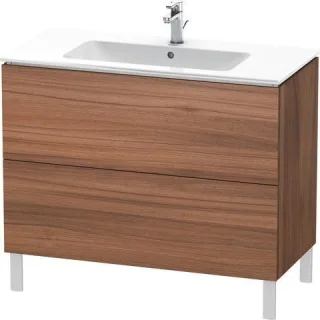 Duravit L-Cube Waschtischunterbau bodenstehend Nussbaum Matt 1020x481x704 mm - LC662707979 LC662707979