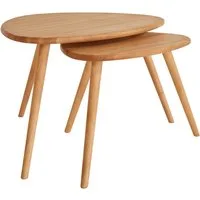 TaBoLe Möbel Couchtisch Vigo (1er Set, 2er Set, 3er Set), Couchtische Set oder einzeln erhältlich, Kernbuche oder Eiche massiv