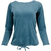 Guru-Shop Longsleeve Nicki-Pullover, weiches Samtshirt, Langarmshirt..