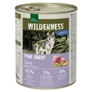 REAL NATURE WILDERNESS Nassfutter Hund, Adult, Pure Sheep, Schaf 6x800 g