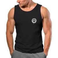 Neverless Tanktop Herren Tank-Top Print Aufdruck Motiv Drip Face Drippy Smile mit Print