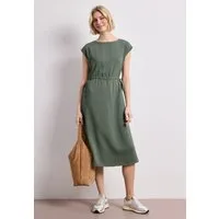 STREET ONE Shirtkleid überschnittene Schultern, mit Tunnelzug