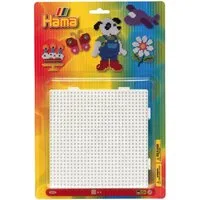 Hama Perlen Bastelperlen Stiftplatten Quadrat, 4 Stück