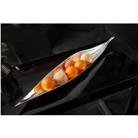 riess-ambiente Dekoschale SILVER LEAF 80cm silber, Wohnzimmer · Accessoires · Schlüssel · Handarbeit · Metall · Modern