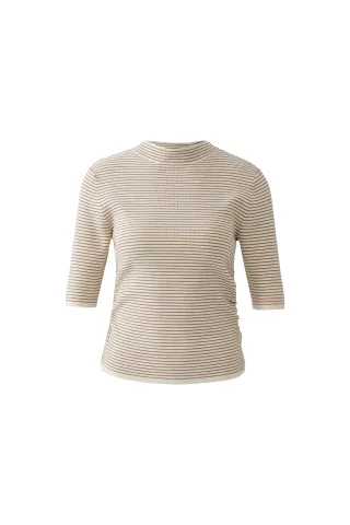 Oui - Pullover white camel - Gr. - 42