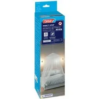 tesa Insektenschutz-Vorhang Moskito Bettnetz Premium - für Doppelbetten, (Packung, 1-St., Fliegennetz), INSECT STOP - 125 cm x 250 cm - Weiß (leichter Sichtschutz)