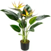 Kunstpflanze Strelitzienpflanze im Topf, I.GE.A., Höhe 62 cm, Kunstblumen Zimmerpflanze