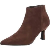 Ital-Design Damen Stiefelette spitz mit Trichterabsatz Stiefelette (92392394) Pfennig-/Stilettoabsatz Stiefeletten in Braun