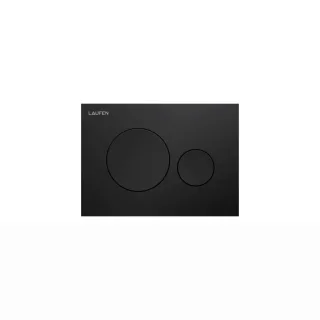 LAUFEN Ineo Betätigungsplatte Moon m. ZweimengenBetätigungsplatte Titanium schwarz matt, H9001141630 H9001141630001