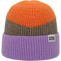 chillouts Beanie Natascha Hat Moderne Rippstrickbeanie in Blockfarben