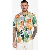 Key Largo Kurzarmhemd MSH KLPINEAPPLE 1/2 allover print (1-tlg)