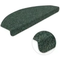 Metzker® Stufenmatte Stufenmatten Zerbst Halbrund Rechteckig im 15er SparSet, Halbrund, Höhe: 4 mm, 15 Stück im Set - Grün
