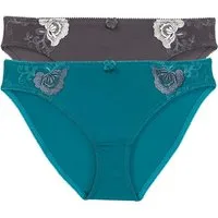 bonprix Slip (Packung, 2-St) klassischer Stil, bequeme Passform, aus Polyamid und Elasthan