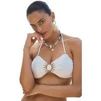 Love & Roses Bandeau-Bikini-Top Love & Roses Strukturiertes Bandeau-Bikinitop (1-St)