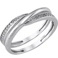 trendor Silberring Damenring 925 Silber Rhodiniert Zirkonia-