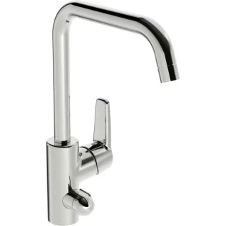 Hansa Hansapolo Küchenarmatur 51602293 mit mechanischen Geräteabsperrventil, schwenkbar, Ausladung 203 mm, chrom