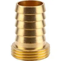 Messing-Schlauchverschraubung G 3/4"-AG, Schlauchstück 1-teilig, für 3/4"-Schläuche