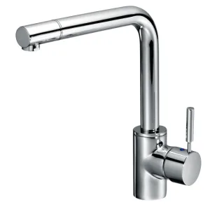KAJA-Ipuri Einhebel-Küchenb. mit drehbarem Auslauf, Bügelhebel, chrom 52828-C