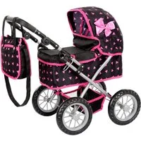 kinderplay Puppenwagen Puppenwagen mit Tasche – höhenverstellbar – Spielspaß ab 2 Jahren – kl