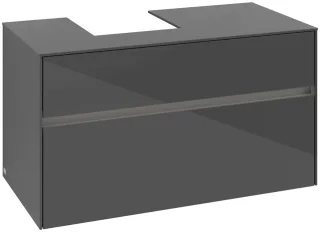 Villeroy & Boch Waschtischunterschrank Collaro C095B0 1000x548x500mm mit Beleuchtung Glossy Grey C095B0FP