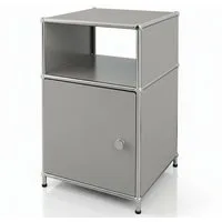 Floordirekt Standregal Concept Epure Metallregal MK-040, 3-stöckiges Regal 40x40x65 cm, mit Tür & Ablage, modernes Regal für Bad, Küche, Schlafzimmer & Büro