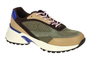 Calvin Klein YM01379 0IL Herren Sneaker Gr?n Cumin Khaki Blue - Leicht, beque...