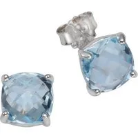 Vivance Paar Ohrstecker 925/- Sterling Silber Blautopas